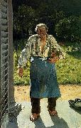 Emile Claus Old Gardener oil painting